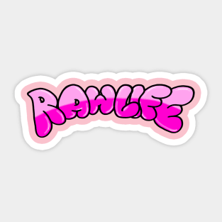 RawLife pink Sticker